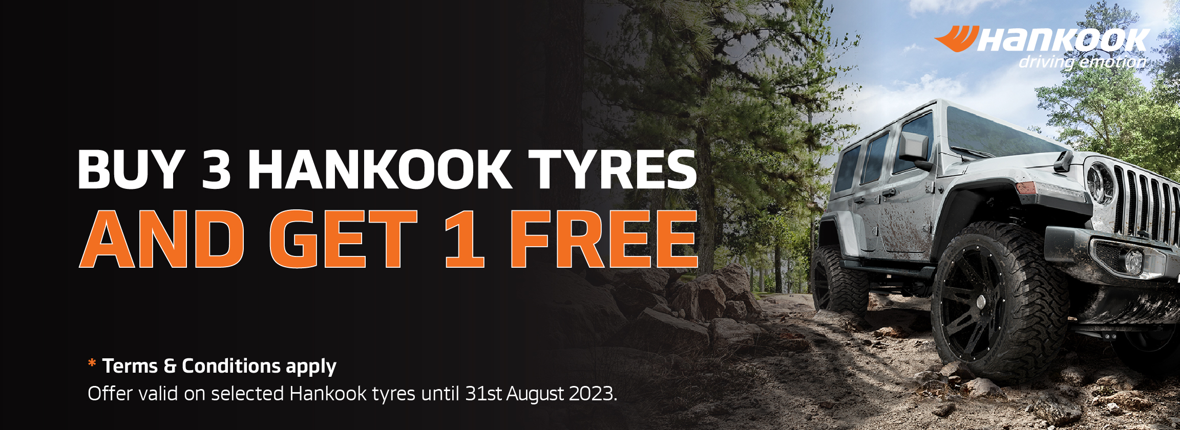 Hankook –Buy 3 Get 1 free Promotion