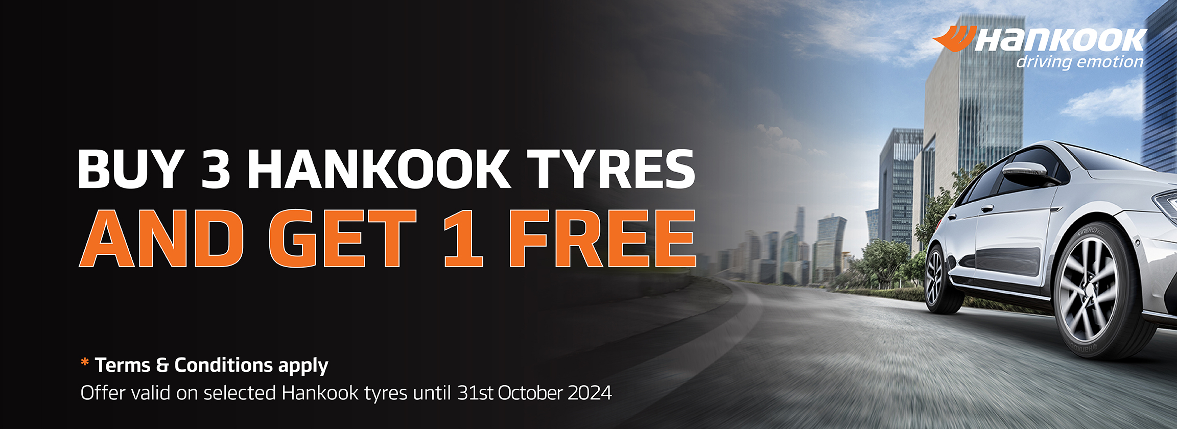  Hankook –Buy 3 Get 1 Tyre free Promotion