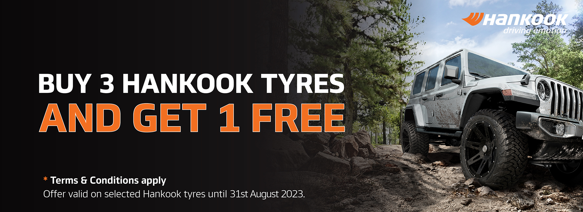 Hankook – Buy 3 Get 1 Free Promotion