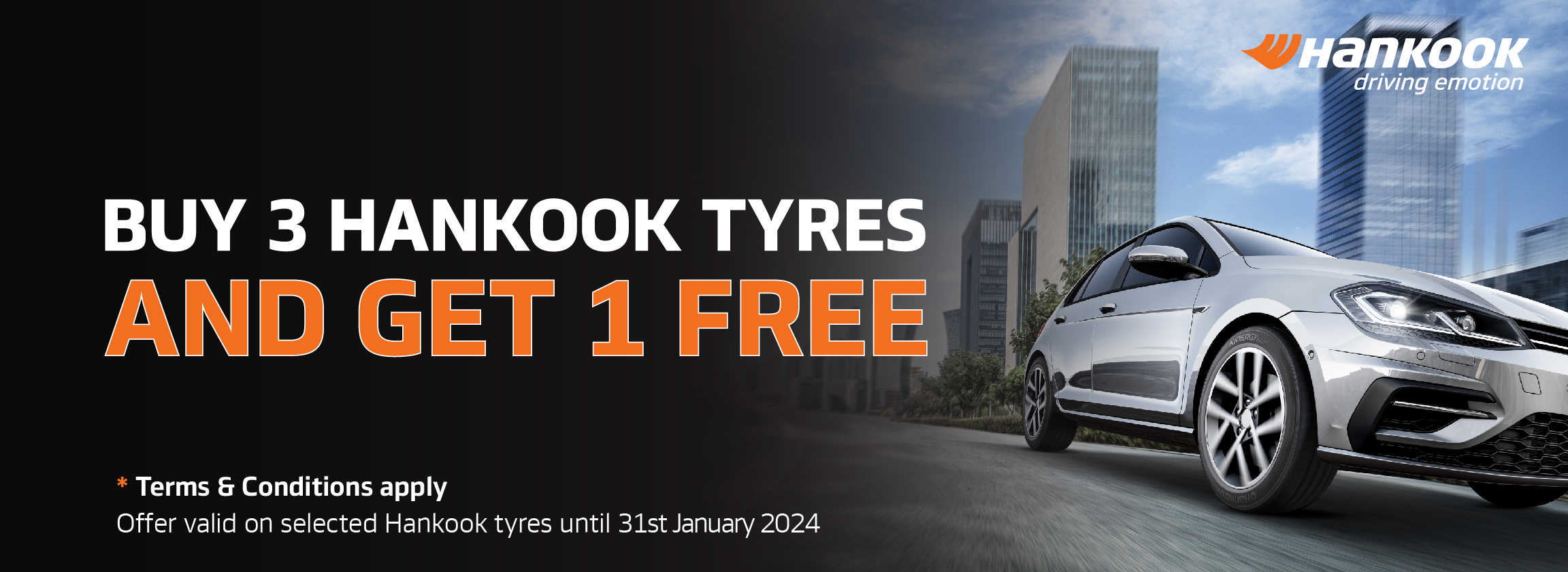 Hankook –Buy 3 Get 1 Free Promotion