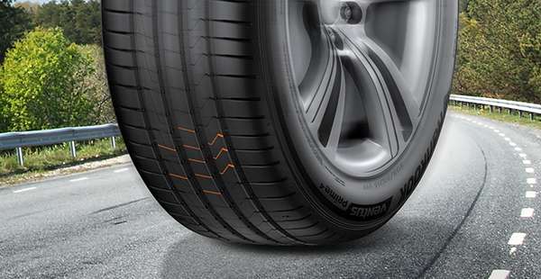 tyre on road