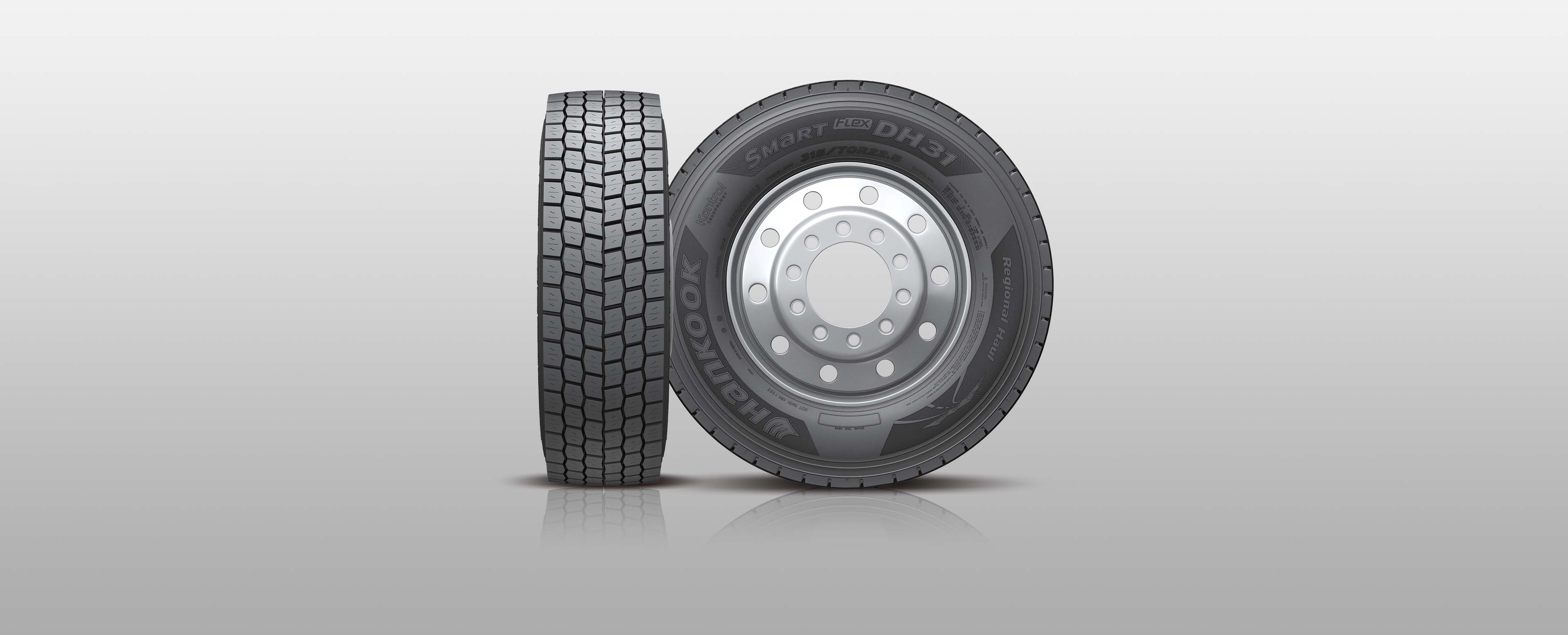 Smart FLEX DH31 tyres front and side profile